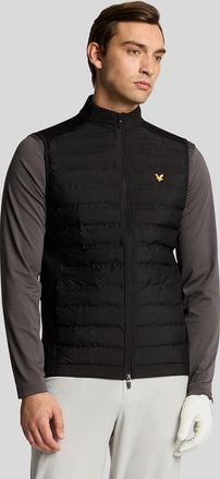 Lyle & Scott Golf Hybrid Gevoerde Gilet - Zwart