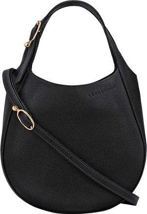 Longchamp Le Foulonné Leather Top Handle Crossbody Bag in Black at Nordstrom