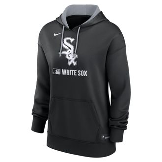 Nike Womens Chicago White Sox Authentic Collection Nike Therma MLB Pullover Hoodie in Black | 22MN12DARX-N80