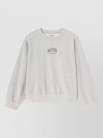 Ganni logo-print sweatshirt