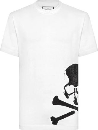 Philipp Plein T-Shirt Ronde Hals Tattoo - Heren - T-shirts - Wit - 4XL - Katoen - Tops