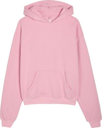 SKIMS Hooded Cotton-blend Sweatshirt - Pink - M (UK12-14)