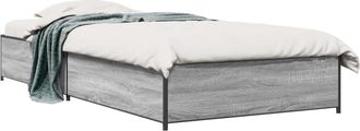 vidaXL Estructura De Cama Sonoma Gris 80 X 200 Cm Madera De Ingenier&iacute;a Vidaxl