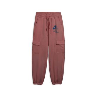 Freddy Pantaloni cargo in french terry da donna con grafica Disney