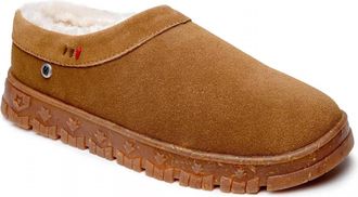 Minnetonka Womens Neva Clog Slippers In Tan