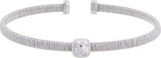 Meshmerise 18K Plated 0.05 Ct. Tw. Diamond Mesh Bangle