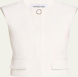 Veronica Beard Cliffwood Cropped Vest