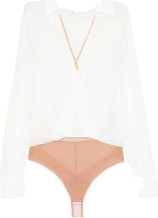 Elisabetta Franchi Shirt - Dames - Bodies - Wit - S - Tops