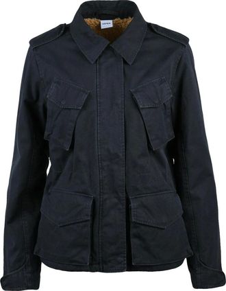 Aspesi Jassen, Dames, Blauw, M, Katoen, Sahariana Jas