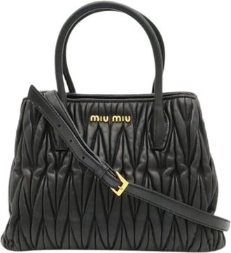 Miu Miu Borsa Matelass&eacute; Pre-owned - - Pre-owned - Donna - Nero - ONE SIZE