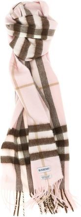 Burberry Pink Check Scarf