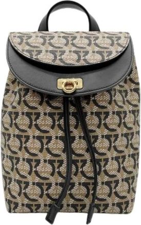 Ferragamo Zaino Pre-owned - - Pre-owned - Donna - Beige - ONE SIZE