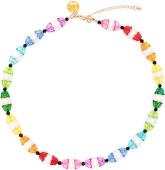 A Sinner in Pearls A Sinner In Pearls - Multicolour Pearl Rainbow Beaded Necklace - Mens - Plastic/Stone