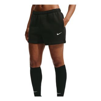 Nike (WMNS) Nike Studio Fleece Medium Mid-Rise Shorts Total Black Sail IR8313-001