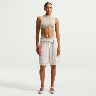 Nike Womens SKIMS Airy Relaxed Shorts in White | IU2199-108
