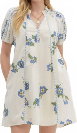 Entro Petal & Play Dress In Ivory