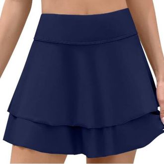 Generic Womens Bathing Bottom Womens Swim Skirt High Waisted Fold Bathing Skirt Built in Swim Shorts Bottoms for Women Sports Ladies Yoga Skort Swimbottom Boa