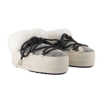 Moon Boot Lambskin Lined Slipper - White