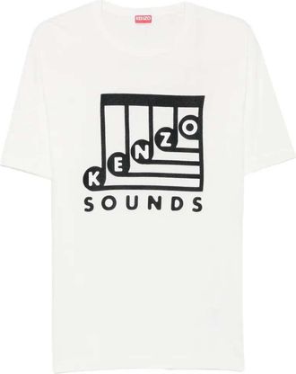 Kenzo Kenzo Sounds T-shirt met borduursel