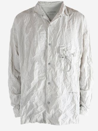 And Wander Ruffled Nylon Shirt - White