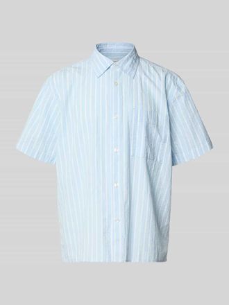 Selected Relaxed Fit Freizeithemd aus reiner Baumwolle Modell STUART in Bleu, Gr&ouml;&szlig;e XXL