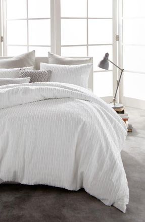 DKNY Refresh Cotton Duvet Cover in White at Nordstrom, Size King
