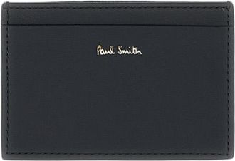 Paul Smith Double-Sided Leather Card Holder With Multicolor Stripe