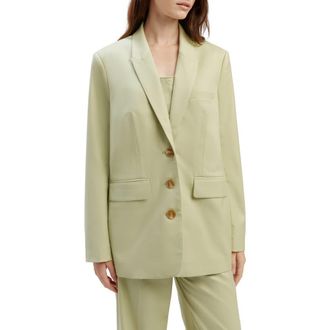 Bardot Charlie Blazer in Pale Khaki at Nordstrom, Size X-Small