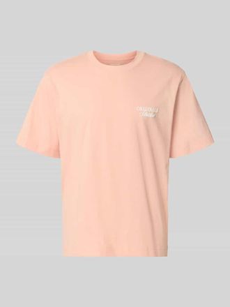 Jack & Jones Jack & Jones T-Shirt mit Statement-Print Modell NORREBRO in Apricot, Gr&ouml;&szlig;e XXL