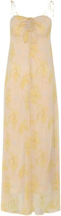 Bruuns Bazaar Iriartea BBAlly Dress - Dames - Maxi kleedjes - Geel - M - Kleedjes