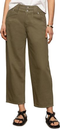 Sanctuary Side Car High Waist Ankle Barrel Jeans in Burnt Oliv at Nordstrom Rack, Size 25