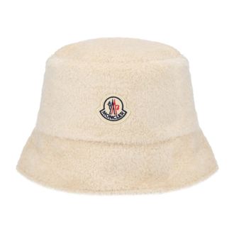 Moncler Accessoires, Dames, Beige, S, Bucket Hat