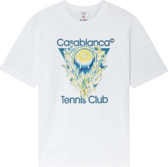 Casablanca White Crew Neck T-Shirt