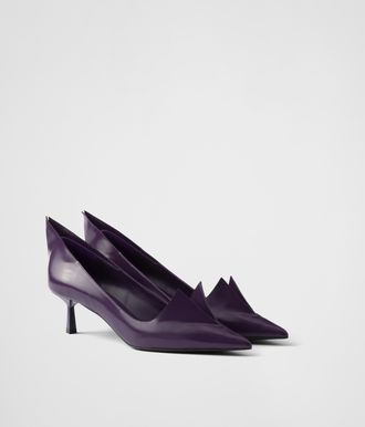 Prada Brushed leather pumps