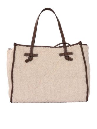 Gianni Chiarini Structured Handbag In Fabric And Leather