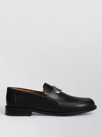 Dior loafers buckle detail round toe design