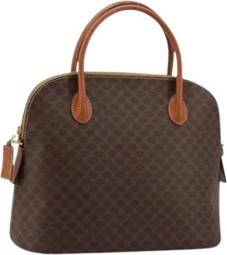 Celine Pre-owned Handbags, female, Brown, Size: ONE SIZE Pre-owned Vintage Macadam Canvas Hand Bag