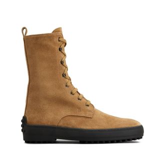 Tod's Suede Combat Boots