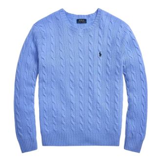 Ralph Lauren Round-neck Knitwear, male, Blue, XL, Pullover