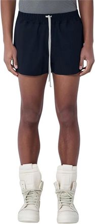 Rick Owens Korte Broeken, Heren, Zwart, XL, Nylon, Shorts met elastische tailleband