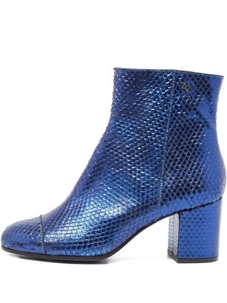 Zadig&Voltaire python leather boots - Blue