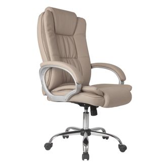HOMN Sill&oacute;n de oficina elevable y reclinable, piel sint&eacute;tica, color taupe