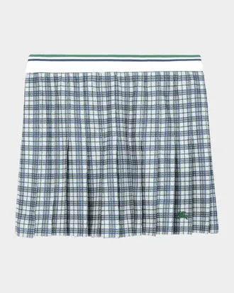 Burberry Daria Check Pleated Mini Tennis Skirt