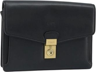 Balenciaga Pre-owned Clutches, female, Black, Size: ONE SIZE Pre-owned Leather Clutch