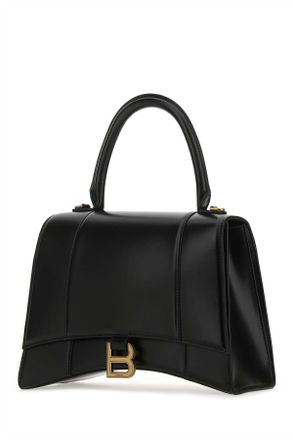 Balenciaga Womens Black Leather Medium Hourglass Handbag 1000 Borse A Mano Bag