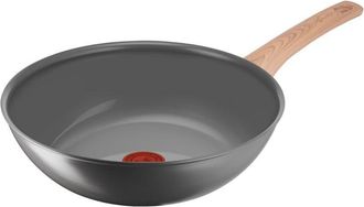 Lagostina Lagostina Vivissima, Wok Antiaderente 28 cm con Manico Lungo, Rivestimento in Ceramica, Riscaldamento Rapido e Cottura Uniforme, Adatto a Tutte le