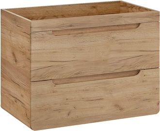 Vente-Unique Mueble de lavabo flotante en color natural - 80 cm - ARUBA