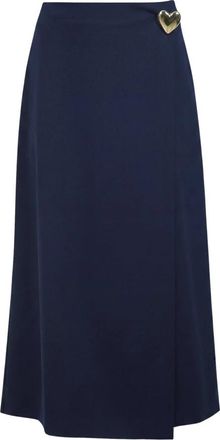 ottod'Ame Midi Rok - Dames - Midirokken - Blauw - S - Rokken