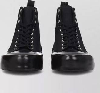 Jil Sander canvas high-top sneakers