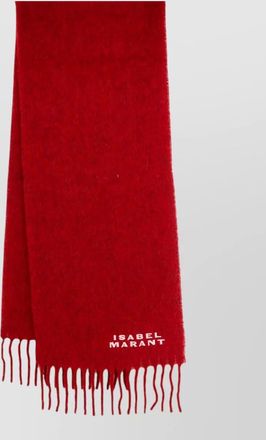 Isabel Marant alpaca-blend fringed scarf